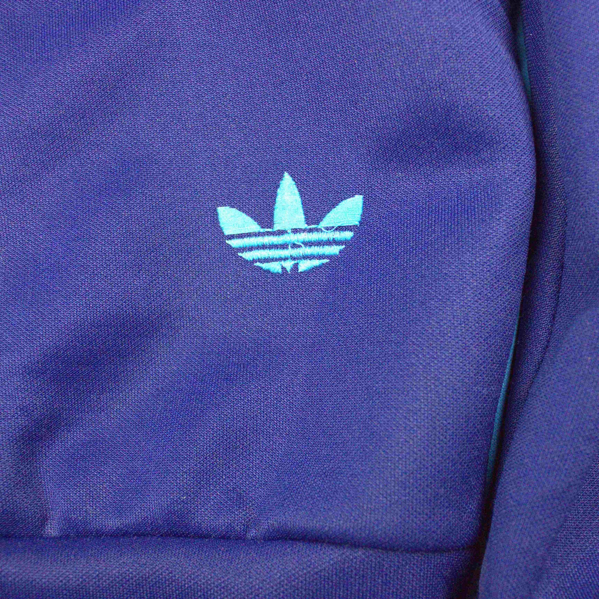 70s - 80s Adidas Small Trefoil Zip Up