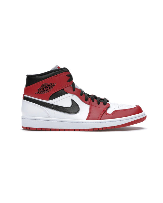 Air Jordan 1 Mid Chicago White Heel