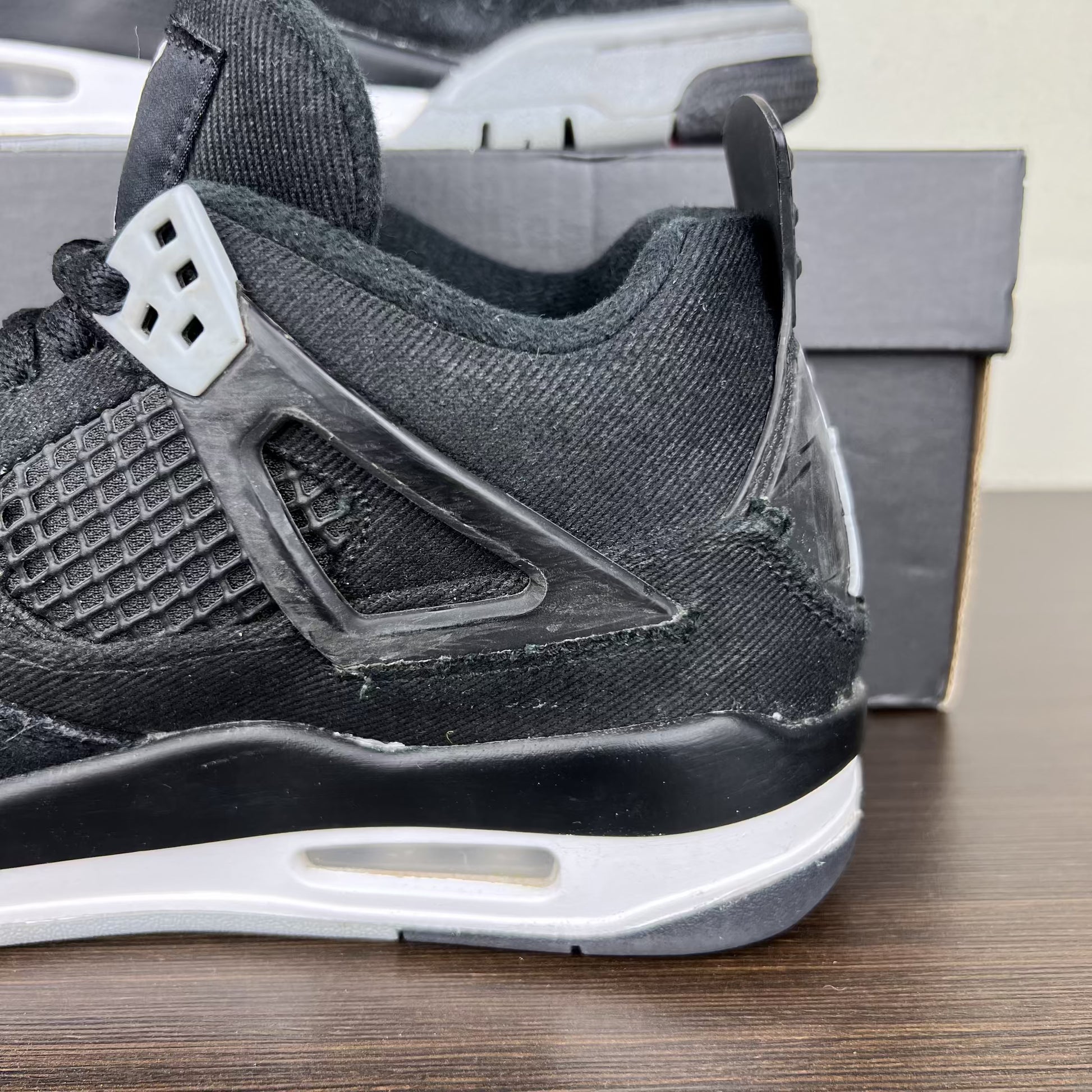 Air Jordan 4 SE Black Canvas GS