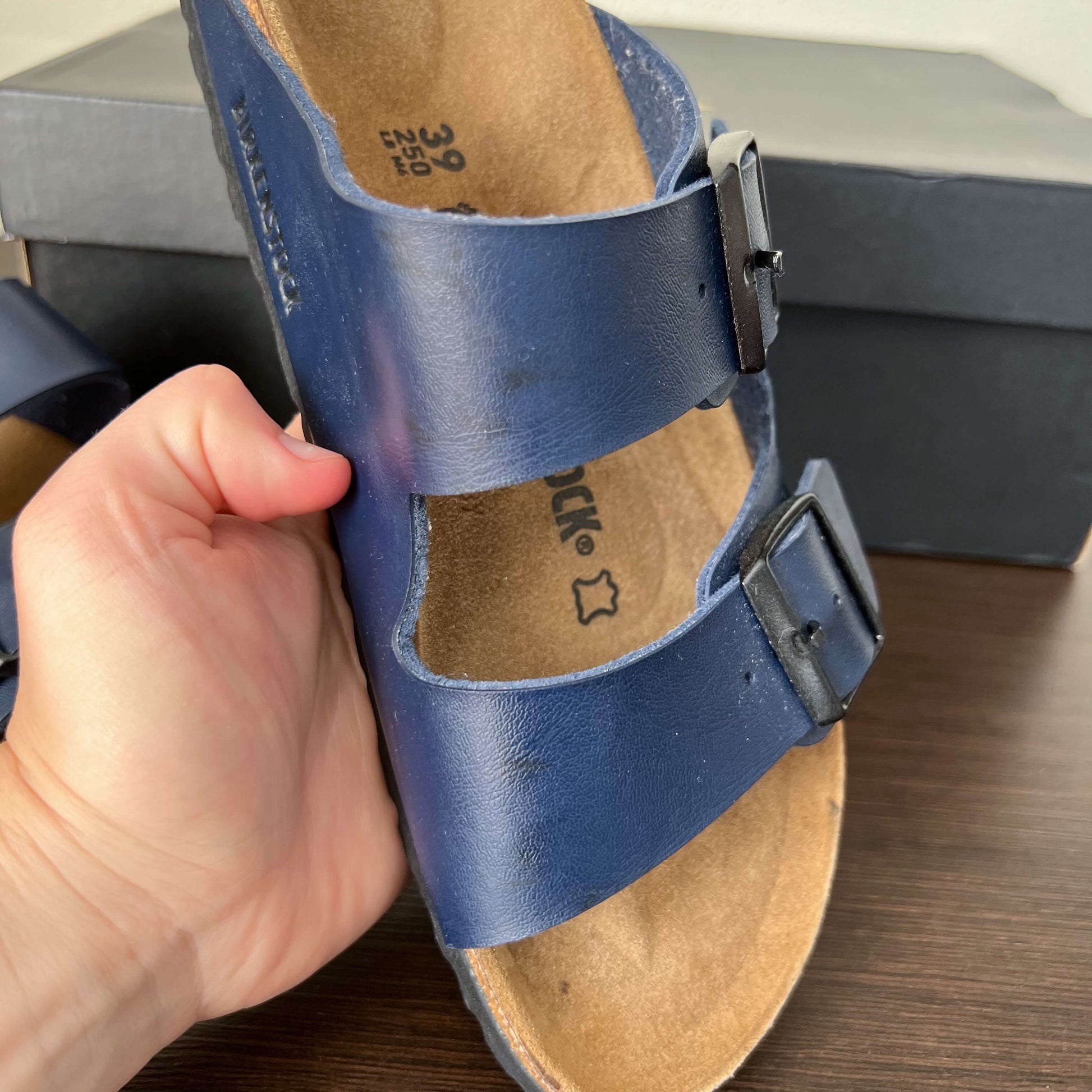 Birkenstock Arizona Sandals Navy Blue