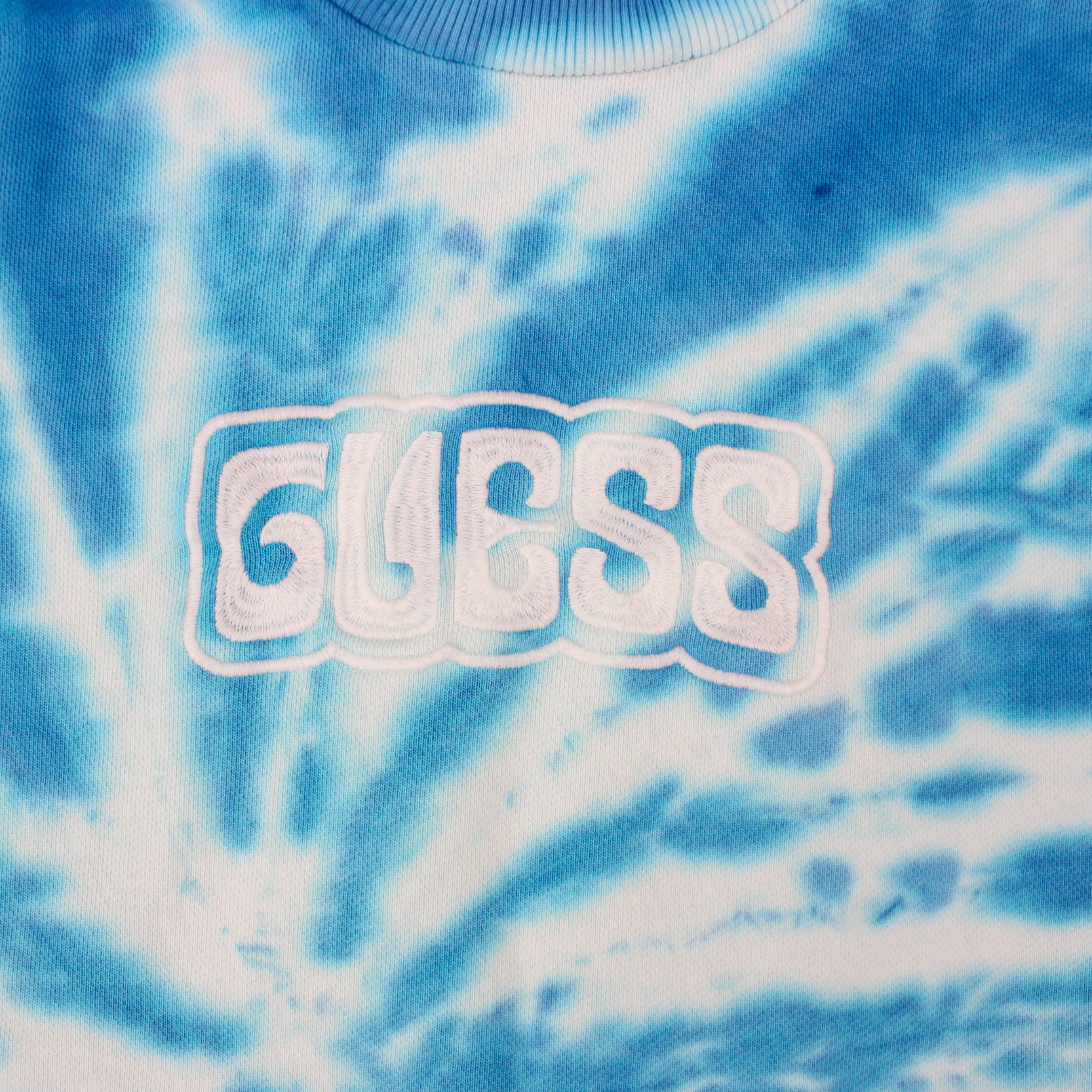 Guess Tie Dye Embroidered Sweater