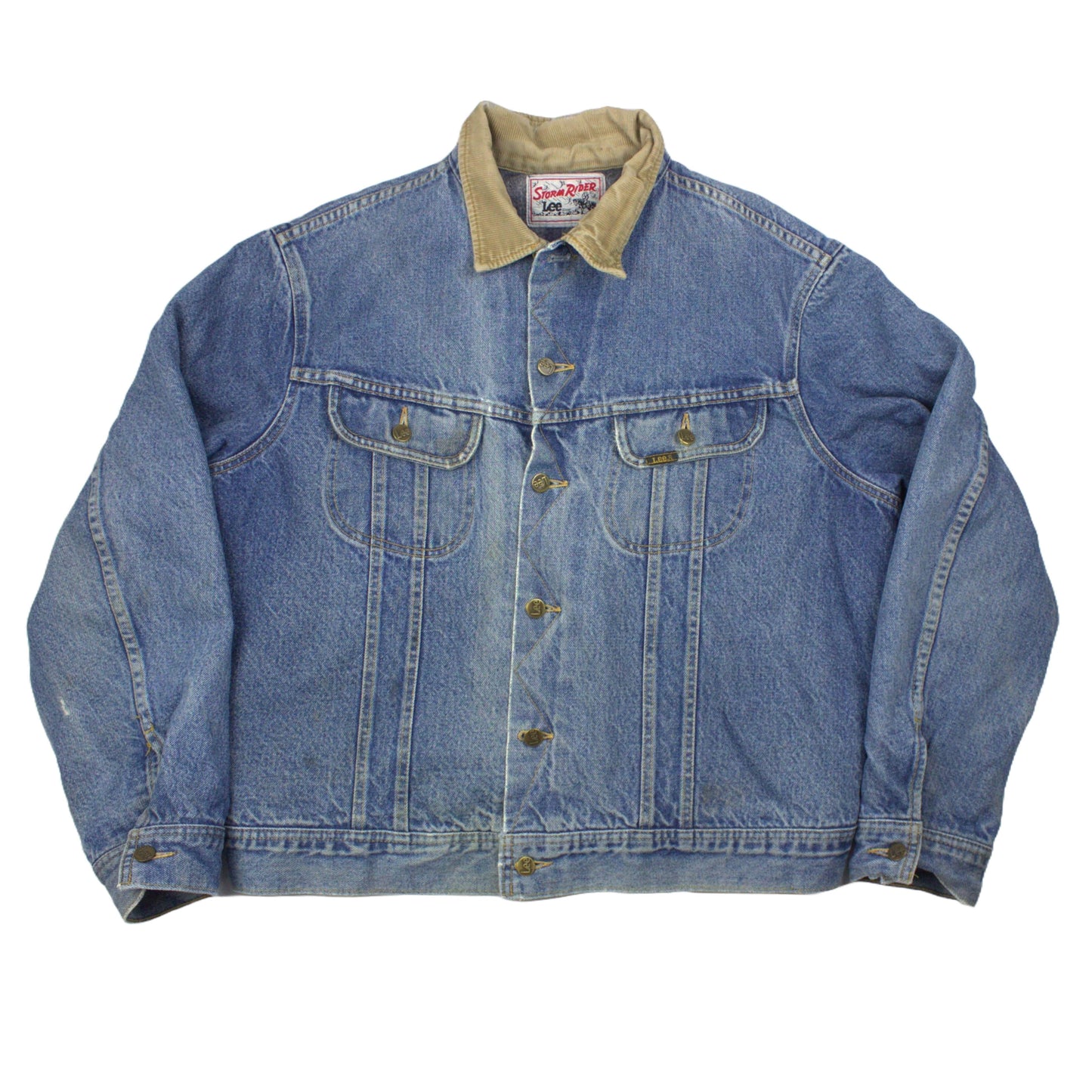 Vintage Lee Storm Rider Denim Jacket Lined